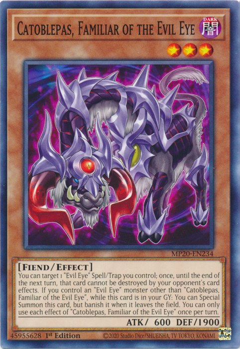 Catoblepas, Familiar of the Evil Eye [MP20-EN234] Common | Chromatic Games