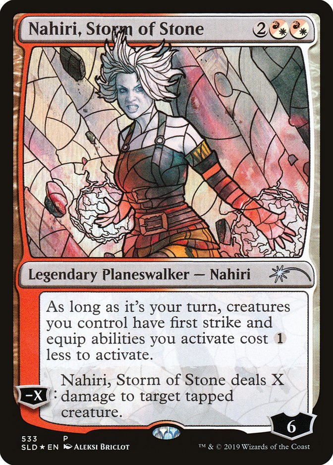 Nahiri, Storm of Stone (Stained Glass) [Secret Lair Drop Promos] | Chromatic Games