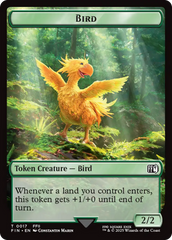 Bird (0017) // Wizard (0015) Double-Sided Token [FINAL FANTASY Tokens] | Chromatic Games