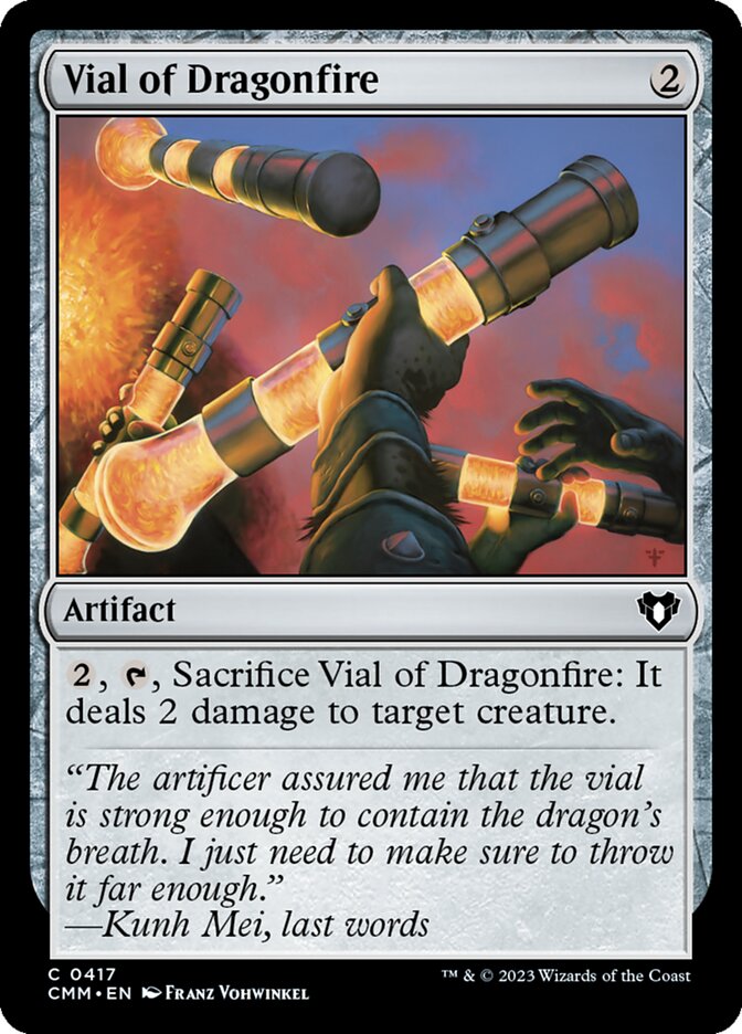 Vial of Dragonfire 417/451 (Commander Masters)  - Foil | Chromatic Games
