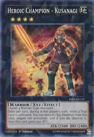 Heroic Champion - Kusanagi [BP03-EN125] Shatterfoil Rare | Chromatic Games