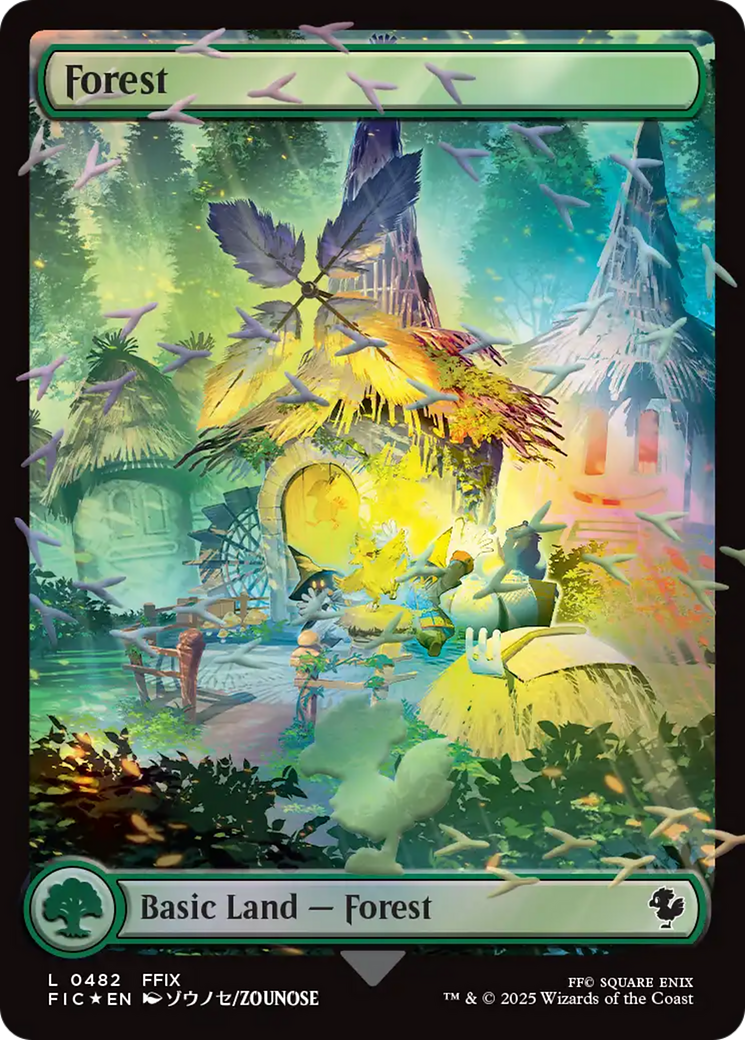 Forest (Chocobo Track Foil) [FINAL FANTASY Commander] | Chromatic Games