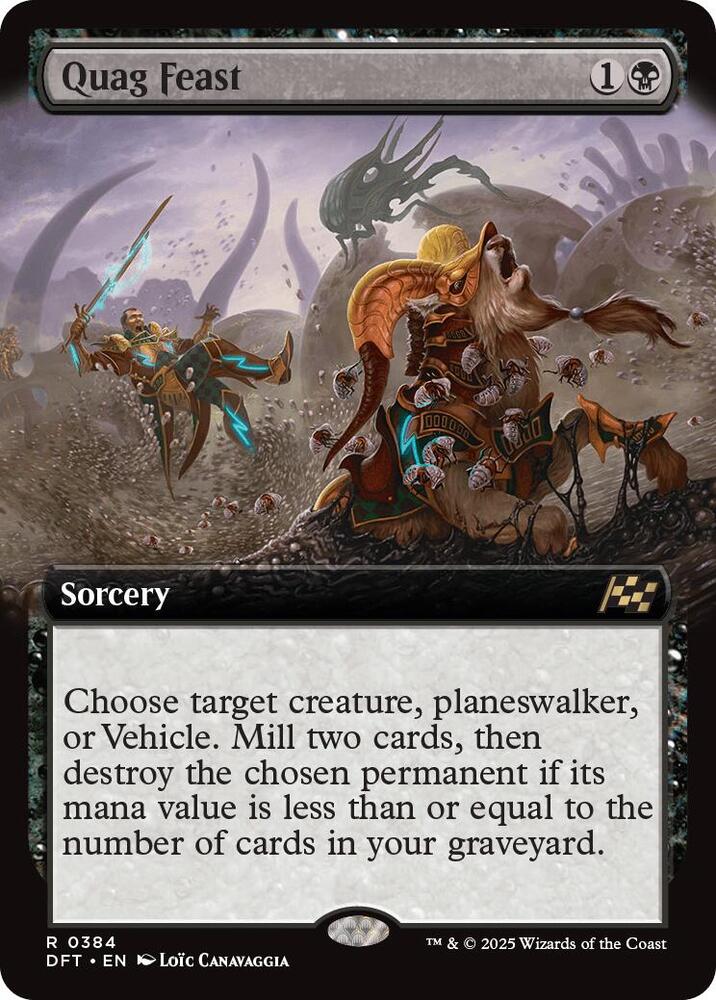 Quag Feast 384/291 (Aetherdrift)  - Extended Art Foil | Chromatic Games