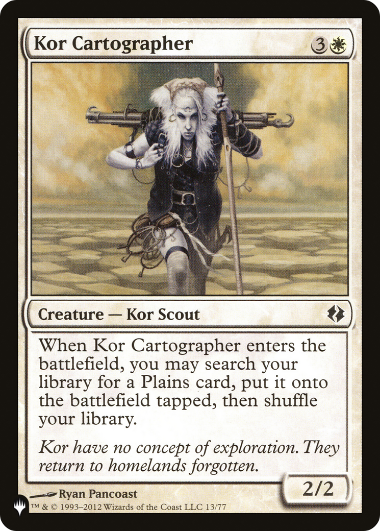 Kor Cartographer [The List Reprints] | Chromatic Games