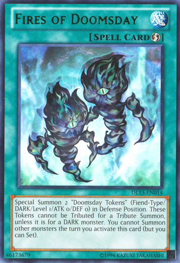 Fires of Doomsday (Green) [DL15-EN014] Rare | Chromatic Games