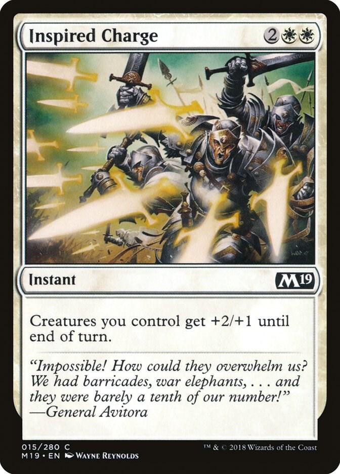 Inspired Charge 15/280 (Core Set 2019)  | Chromatic Games