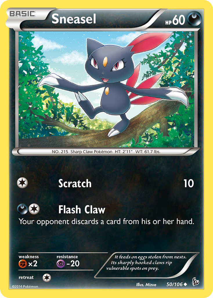 Sneasel (50/106) [XY: Flashfire] | Chromatic Games