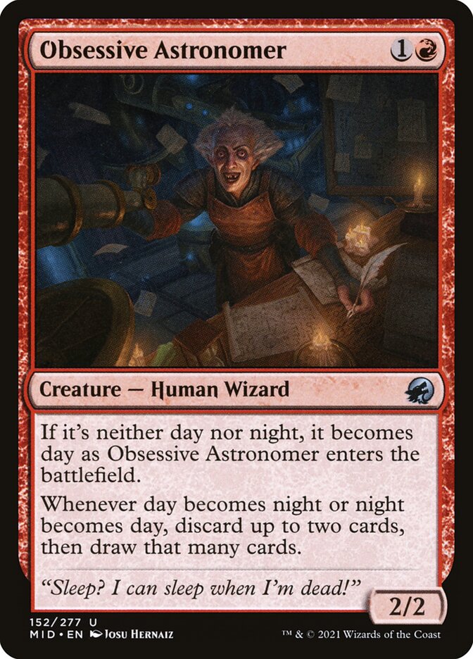 Obsessive Astronomer 152/277 (Innistrad: Midnight Hunt)  | Chromatic Games