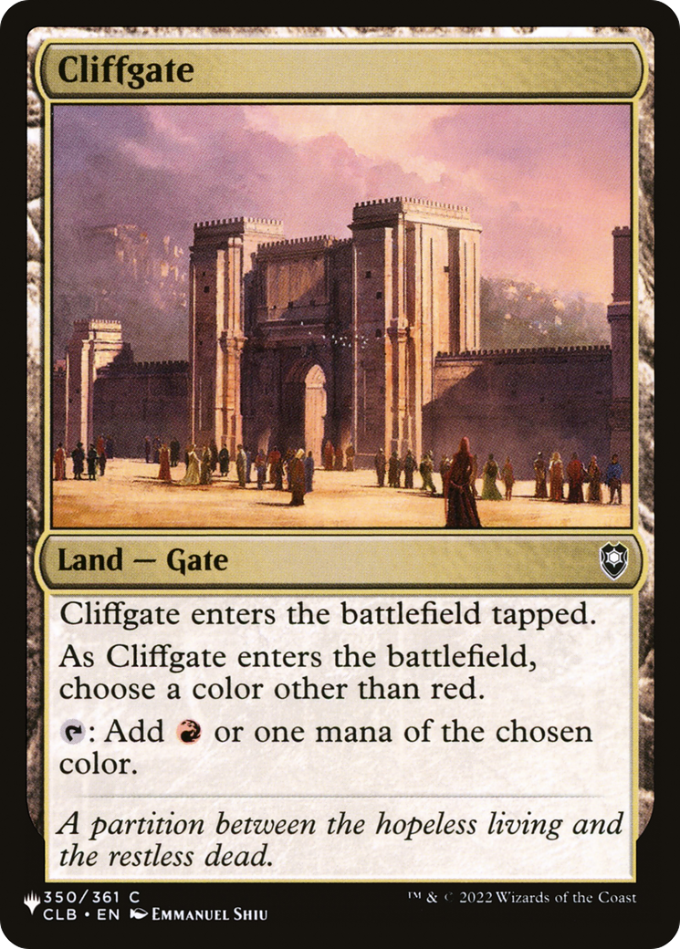 Cliffgate [The List] | Chromatic Games