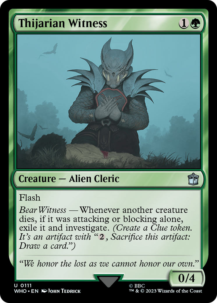 Thijarian Witness [Doctor Who] | Chromatic Games
