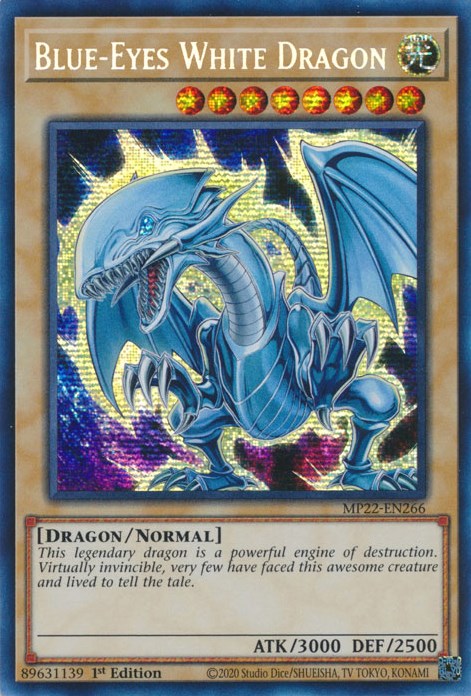 Blue-Eyes White Dragon [MP22-EN266] Prismatic Secret Rare | Chromatic Games