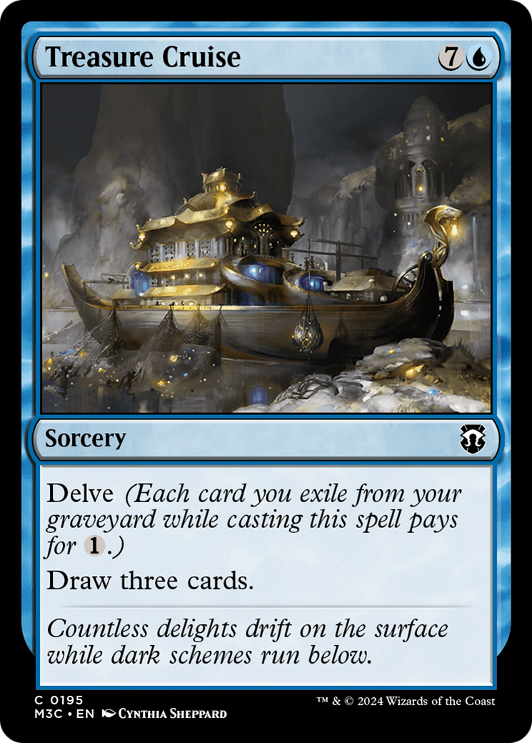 Treasure Cruise (Ripple Foil) [Modern Horizons 3 Commander] | Chromatic Games