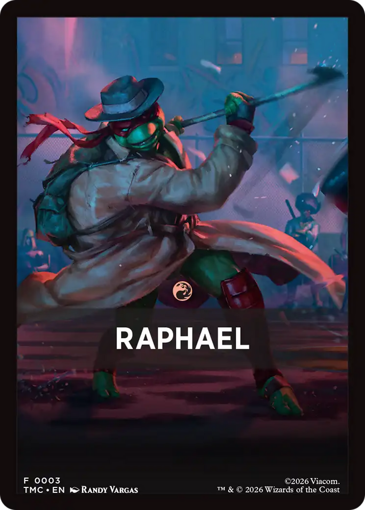 Raphael Theme Card [Teenage Mutant Ninja Turtles Commander Tokens] | Chromatic Games
