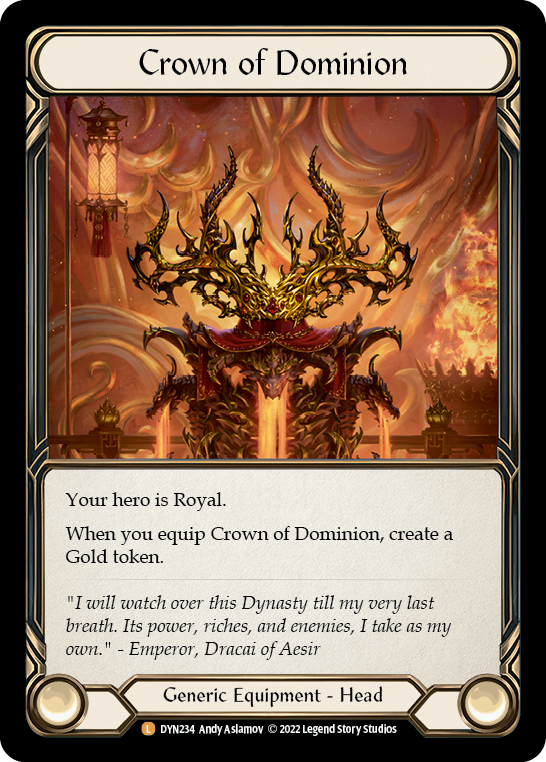 Crown of Dominion [DYN234] (Dynasty)  Cold Foil | Chromatic Games