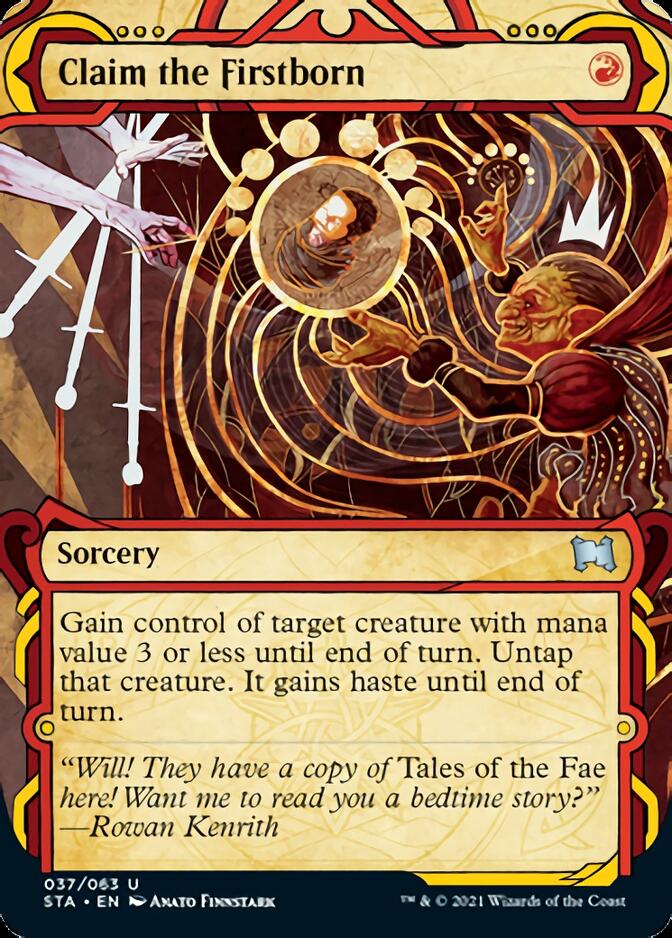 Claim the Firstborn (Foil Etched) [Strixhaven: Mystical Archive] | Chromatic Games