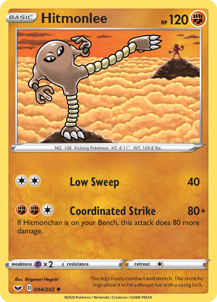 Hitmonlee (094/202) [Sword & Shield: Base Set] | Chromatic Games