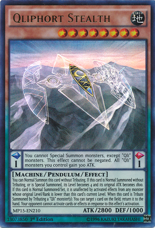Qliphort Stealth [MP15-EN210] Ultra Rare | Chromatic Games