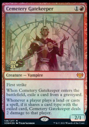 Cemetery Gatekeeper [Innistrad: Crimson Vow Prerelease Promos] | Chromatic Games