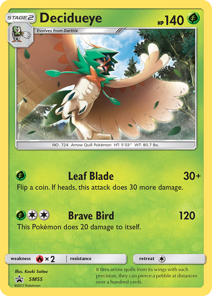 Decidueye (SM55) [Sun & Moon: Black Star Promos] | Chromatic Games