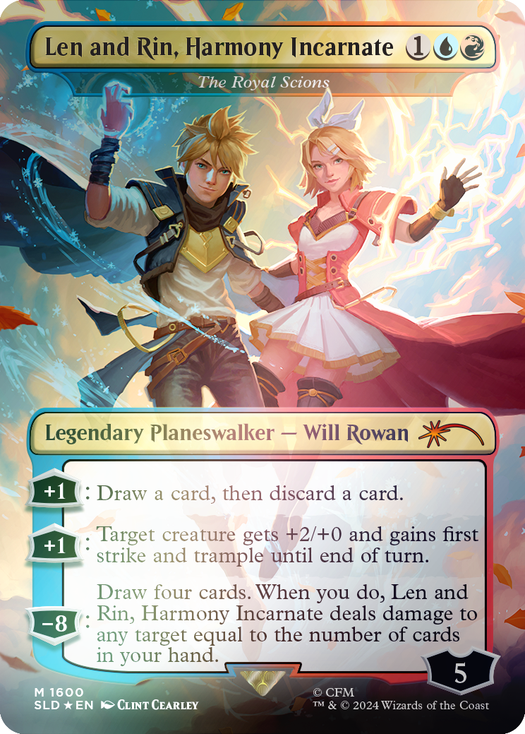 Len and Rin, Harmony Incarnate - The Royal Scions (Rainbow Foil) [Secret Lair Drop Series] | Chromatic Games