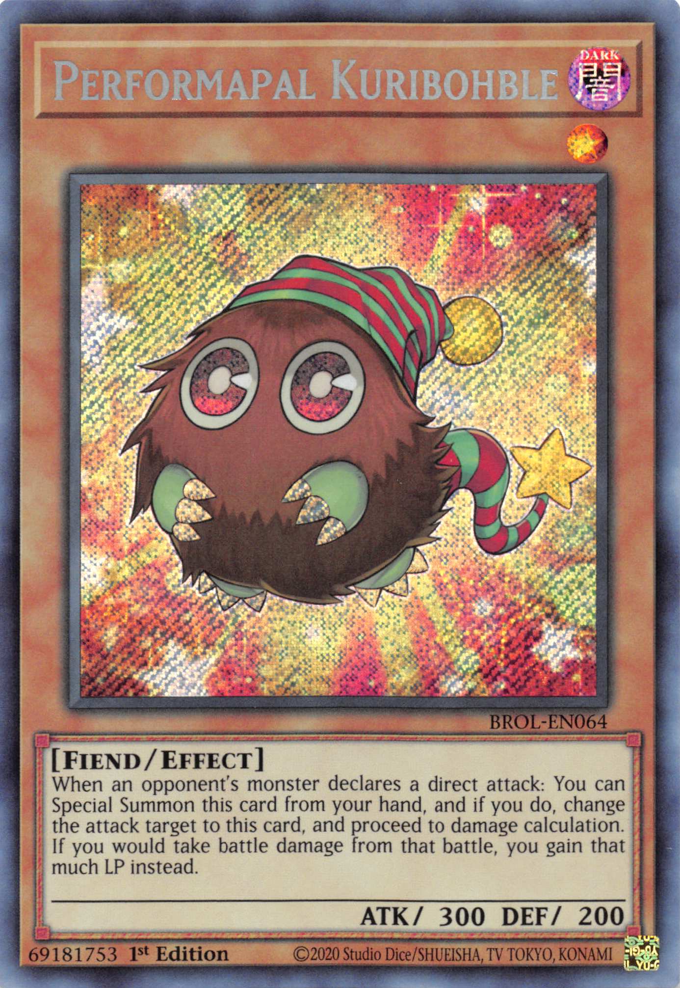 Performapal Kuribohble [BROL-EN064] Secret Rare | Chromatic Games