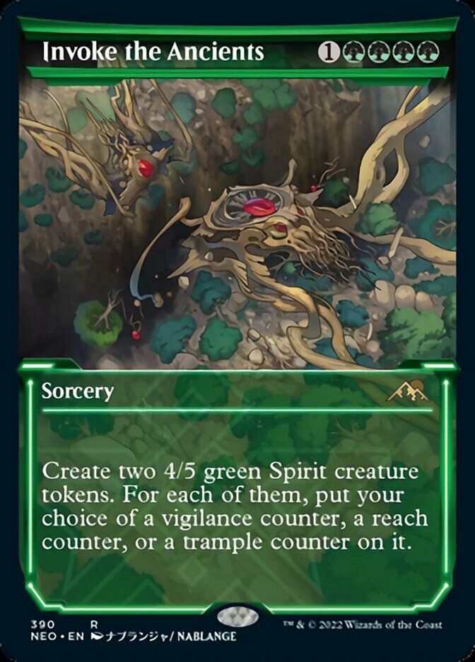 Invoke the Ancients (Showcase Soft Glow) [Kamigawa: Neon Dynasty] | Chromatic Games