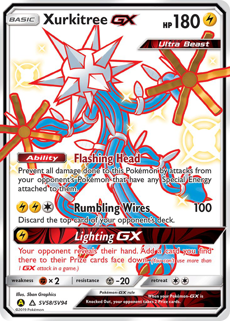 Xurkitree GX (SV58/SV94) [Sun & Moon: Hidden Fates - Shiny Vault] | Chromatic Games