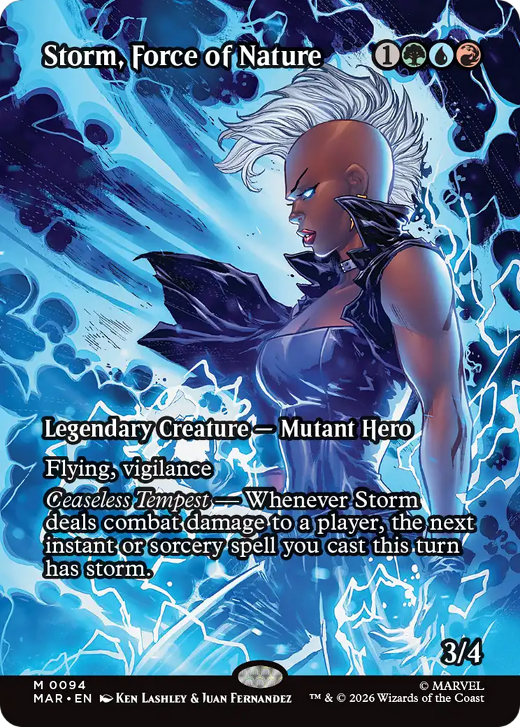 Storm, Force of Nature (Borderless) [Marvel Universe: Eternal-Legal] | Chromatic Games