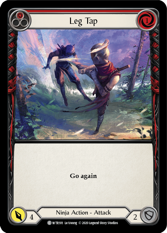 Leg Tap (Red) [U-WTR101] (Welcome to Rathe Unlimited)  Unlimited Normal | Chromatic Games