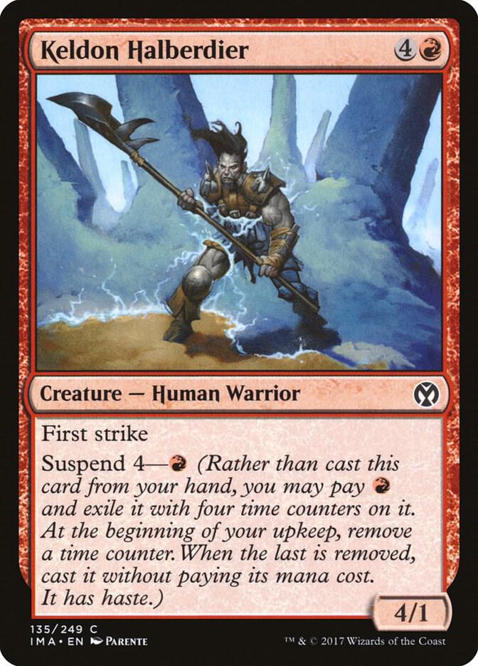 Keldon Halberdier 135/249 (Iconic Masters)  | Chromatic Games