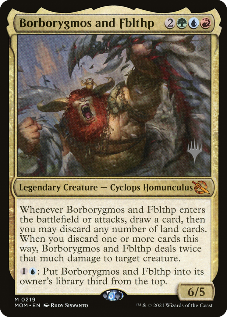 Borborygmos and Fblthp (Promo Pack) [March of the Machine Promos] | Chromatic Games