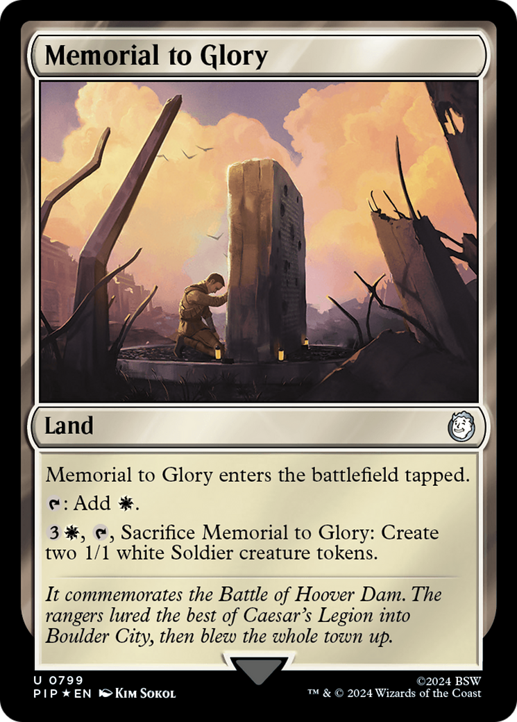 Memorial to Glory (Surge Foil) [Fallout] | Chromatic Games