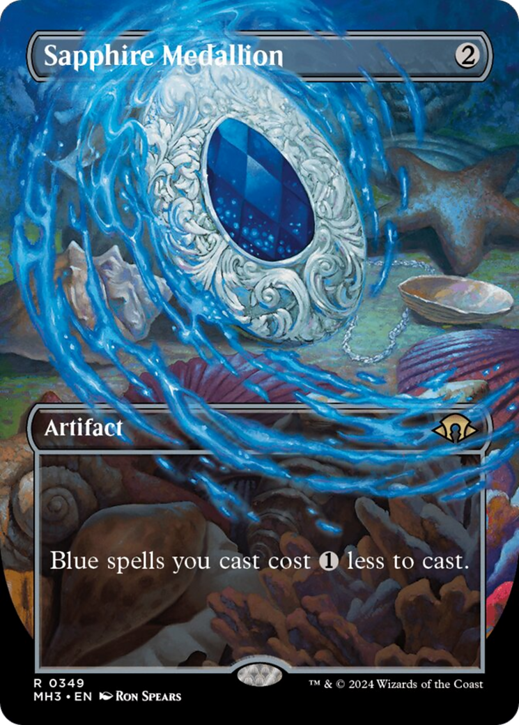 Sapphire Medallion (Borderless) [Modern Horizons 3] | Chromatic Games