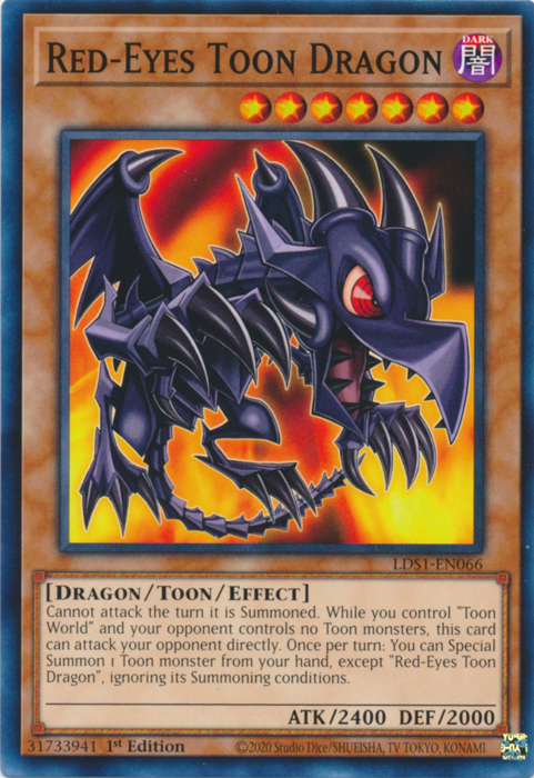 Red-Eyes Toon Dragon [LDS1-EN066] Common | Chromatic Games