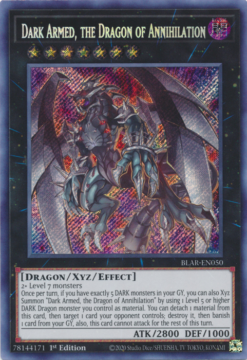 Dark Armed, the Dragon of Annihilation [BLAR-EN050] Secret Rare | Chromatic Games