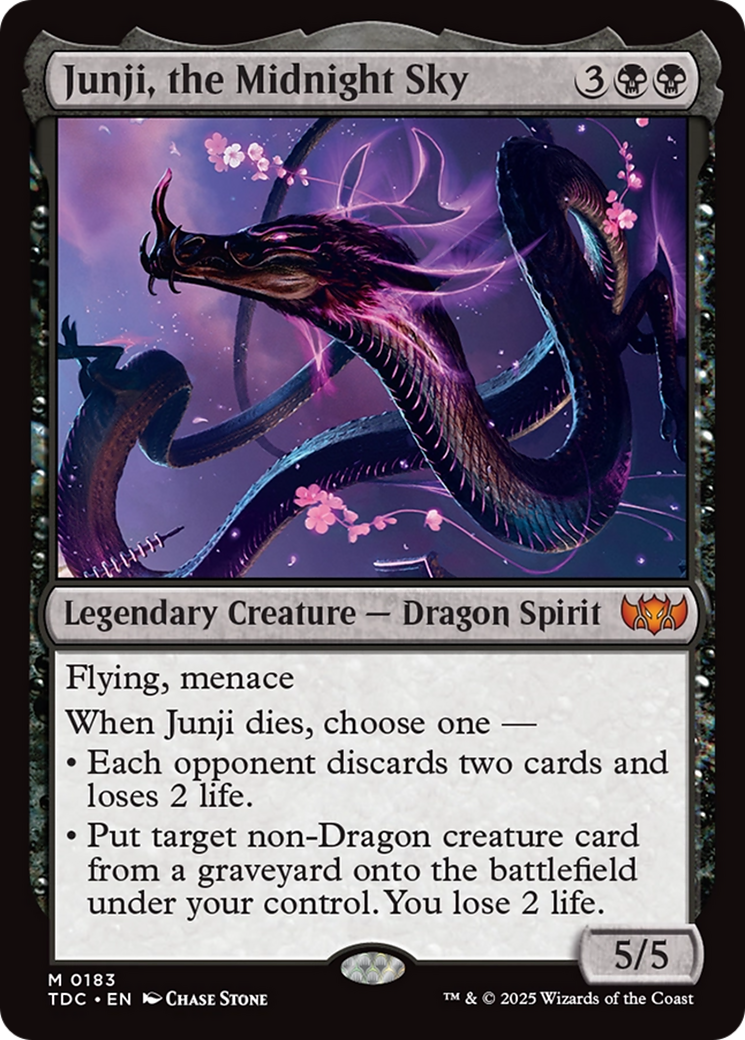 Junji, the Midnight Sky [Tarkir: Dragonstorm Commander] | Chromatic Games