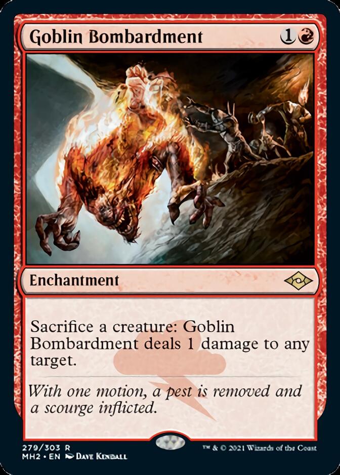 Goblin Bombardment (Foil Etched) [Modern Horizons 2] | Chromatic Games