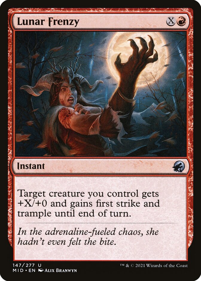 Lunar Frenzy 147/277 (Innistrad: Midnight Hunt)  | Chromatic Games