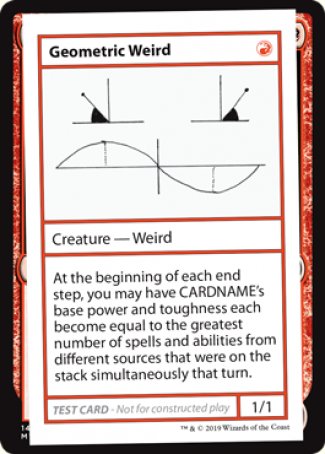 Geometric Weird (2021 Edition) [Mystery Booster Playtest Cards] | Chromatic Games