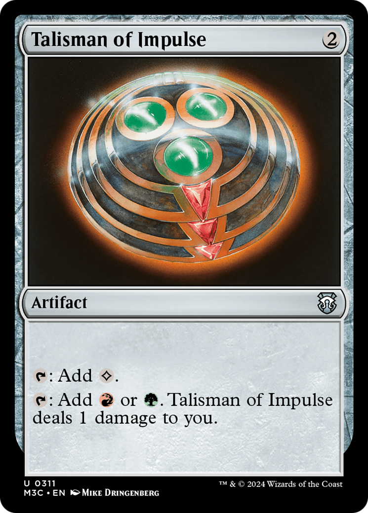 Talisman of Impulse (Ripple Foil) [Modern Horizons 3 Commander] | Chromatic Games