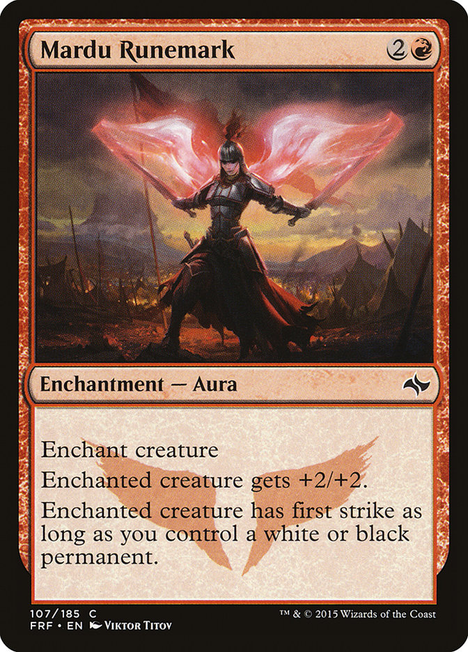 Mardu Runemark 107/185 (Fate Reforged)  | Chromatic Games