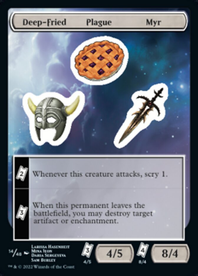 Deep-Fried Plague Myr [Unfinity Stickers] | Chromatic Games