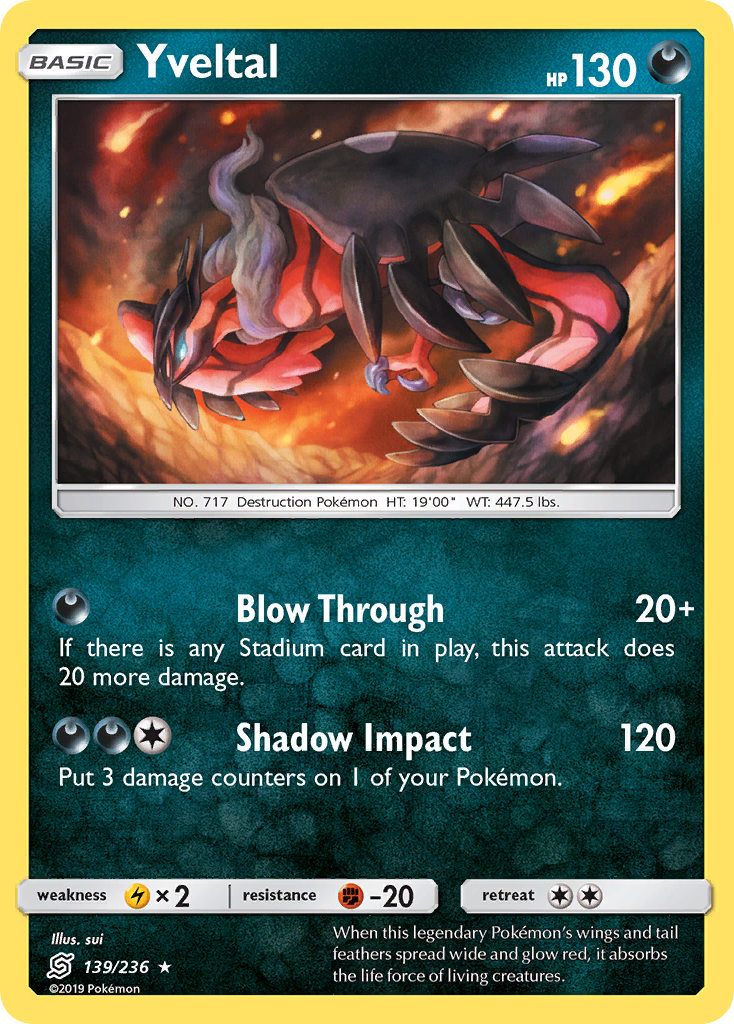 Yveltal (139/236) [Sun & Moon: Unified Minds] | Chromatic Games