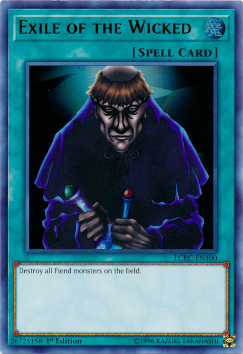 Exile of the Wicked [LCKC-EN100] Ultra Rare | Chromatic Games