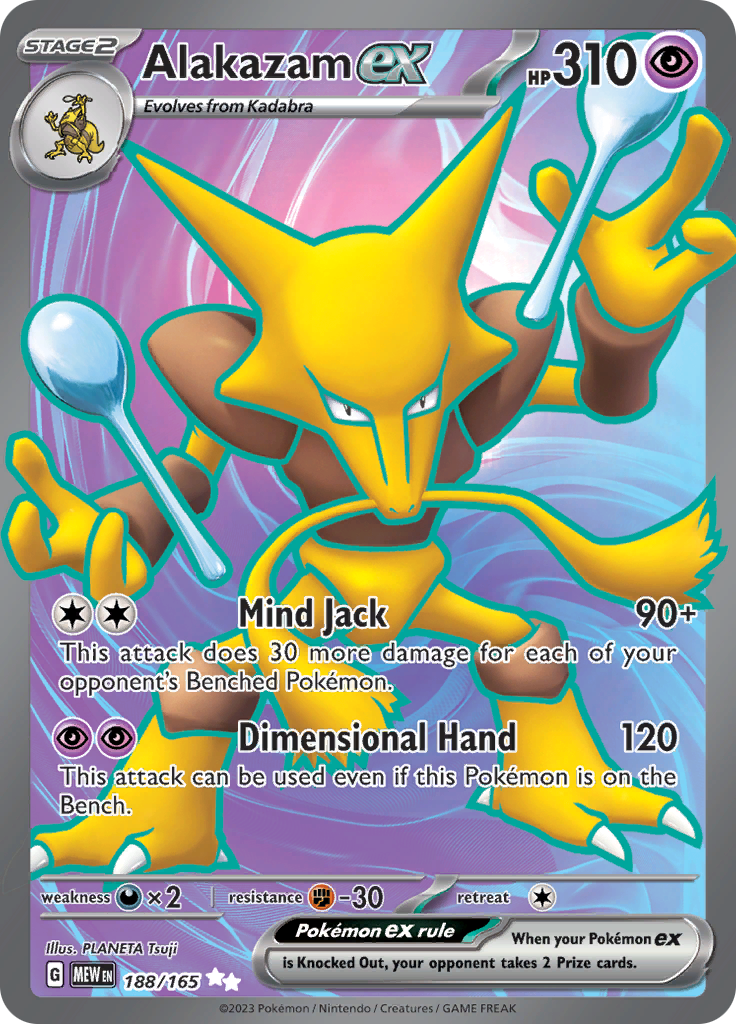 Alakazam ex (188/165) [Scarlet & Violet: 151] | Chromatic Games