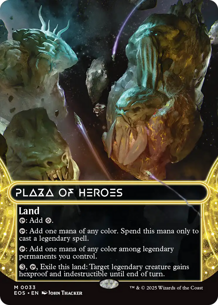 Plaza of Heroes (0033) (Borderless) [Edge of Eternities: Stellar Sights] | Chromatic Games