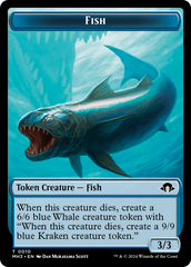 Eldrazi Spawn // Fish Double-Sided Token [Modern Horizons 3 Tokens] | Chromatic Games