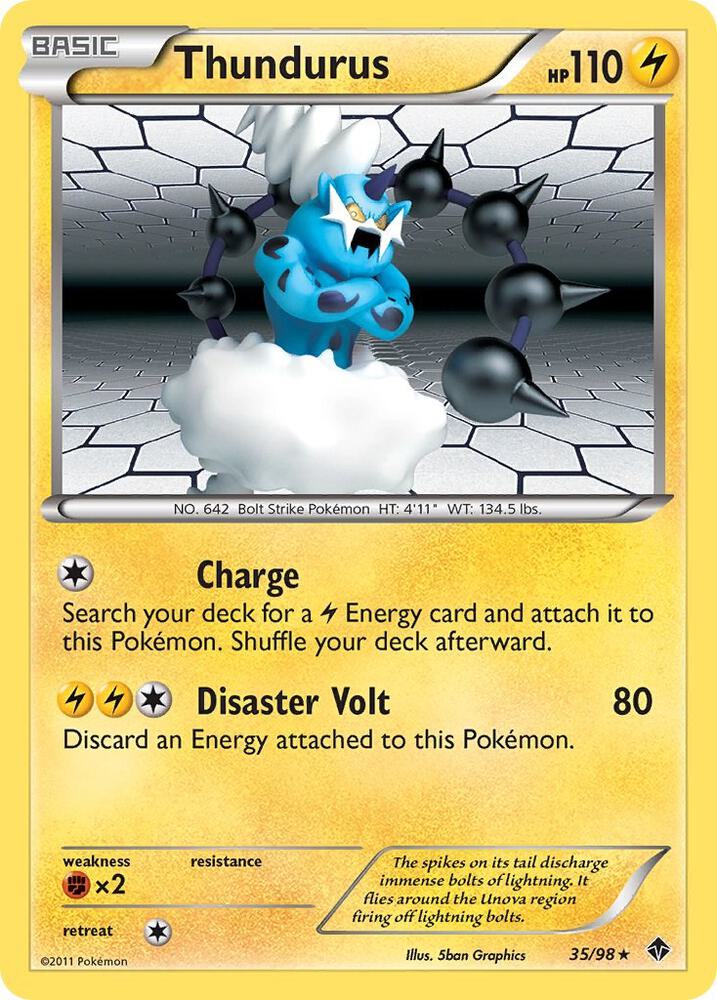 Thundurus 35/98 (Emerging Powers)  - Holofoil | Chromatic Games