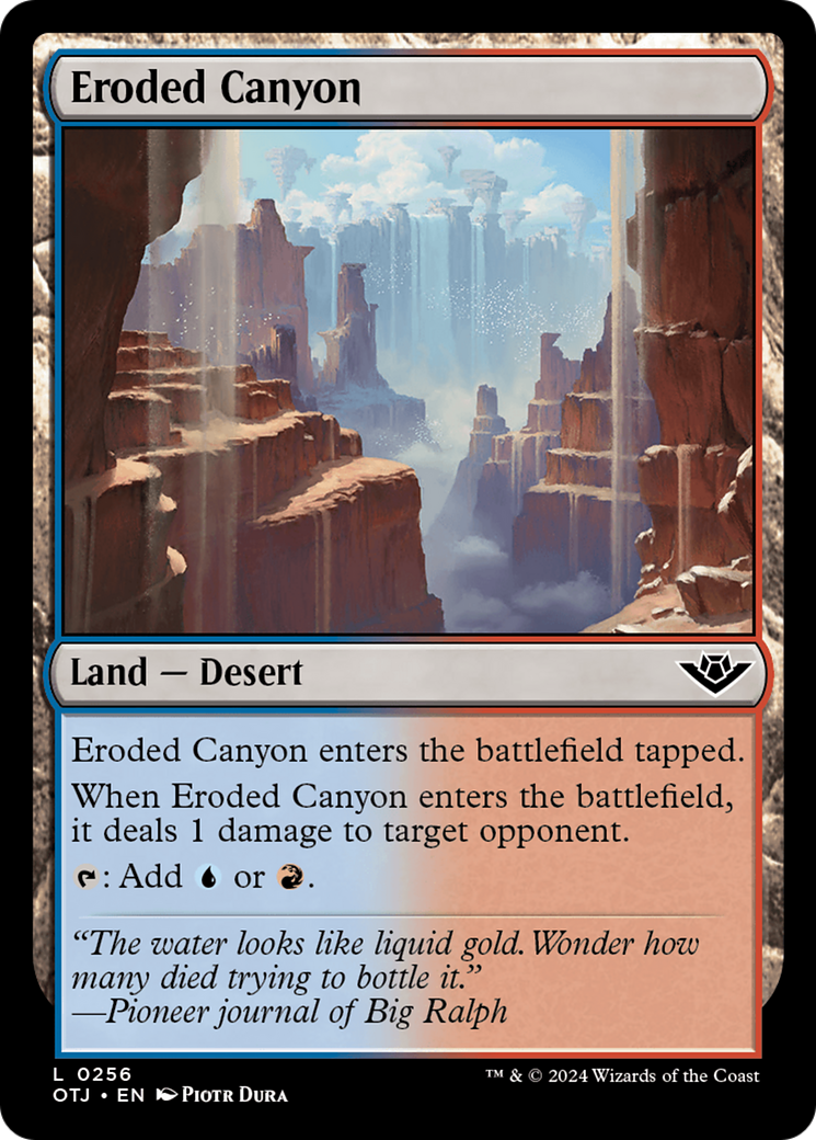 Eroded Canyon [Outlaws of Thunder Junction] | Chromatic Games