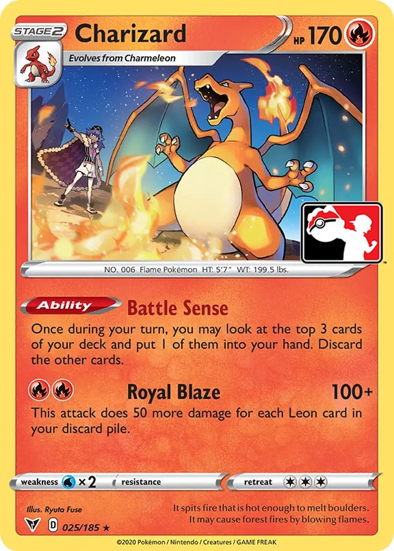 Charizard (025/185) [Prize Pack Series One] | Chromatic Games